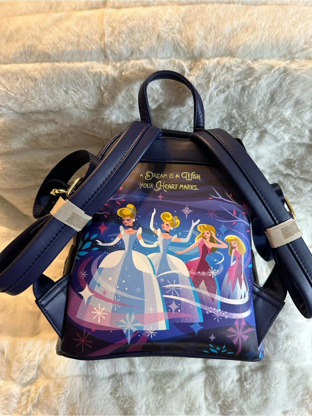 NWT Disney Cinderella Castle Loungefly Mini Backpack - Picture 4 of 5